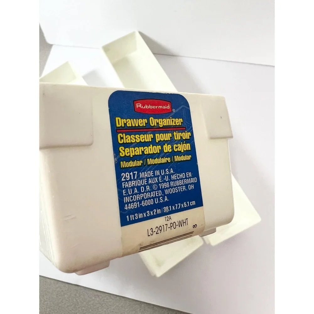 Rubbermaid Vintage Interlocking Drawer Organizers JBI-2917‎ Total 3 - 15 x 3 x 2